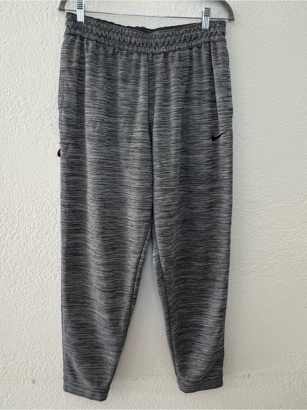 Nike Dri-Fit Pants Gray Athletic Joggers Space-Dye Sweatpants Women’s Size XL
